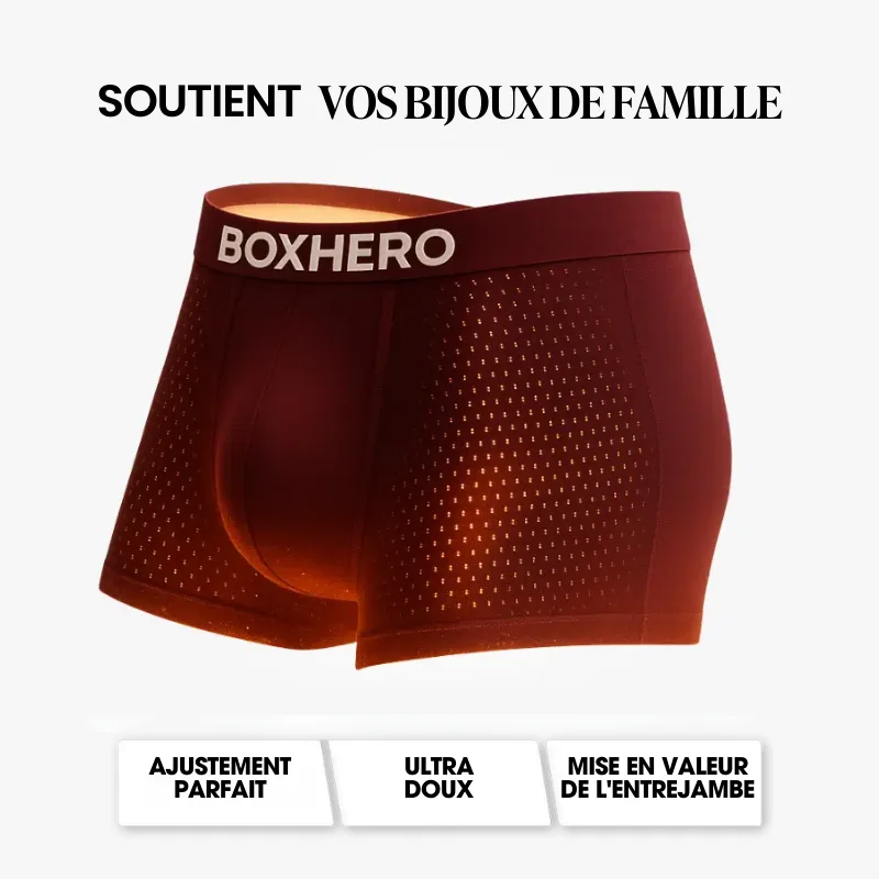 BOXER BOXHERO 1.0 EN FIBRE DE BAMBOU - CONFORT RÉVOLUTIONNÉ TOUT AU LONG DE LA JOURNÉE