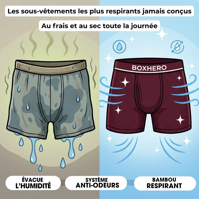 BOXHERO 2.0 EN FIBRE DE BAMBOU - CONFORT RÉVOLUTIONNÉ TOUT AU LONG DE LA JOURNÉE