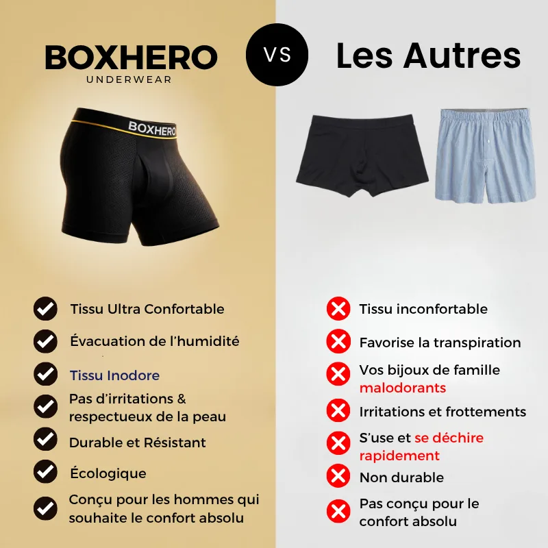 BOXHERO 2.0 EN FIBRE DE BAMBOU - CONFORT RÉVOLUTIONNÉ TOUT AU LONG DE LA JOURNÉE