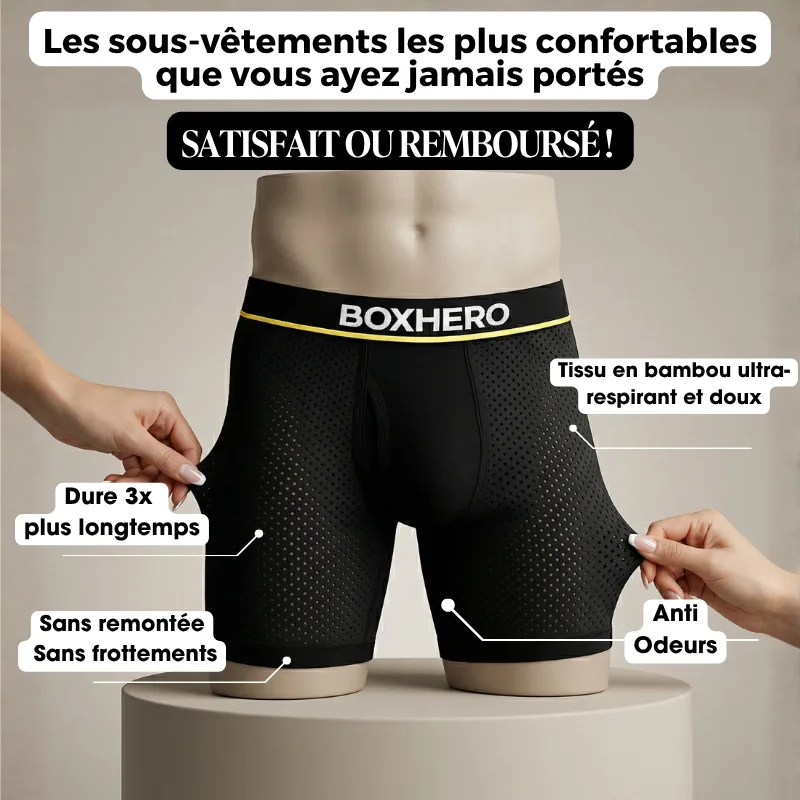 BOXHERO 2.0 EN FIBRE DE BAMBOU - CONFORT RÉVOLUTIONNÉ TOUT AU LONG DE LA JOURNÉE