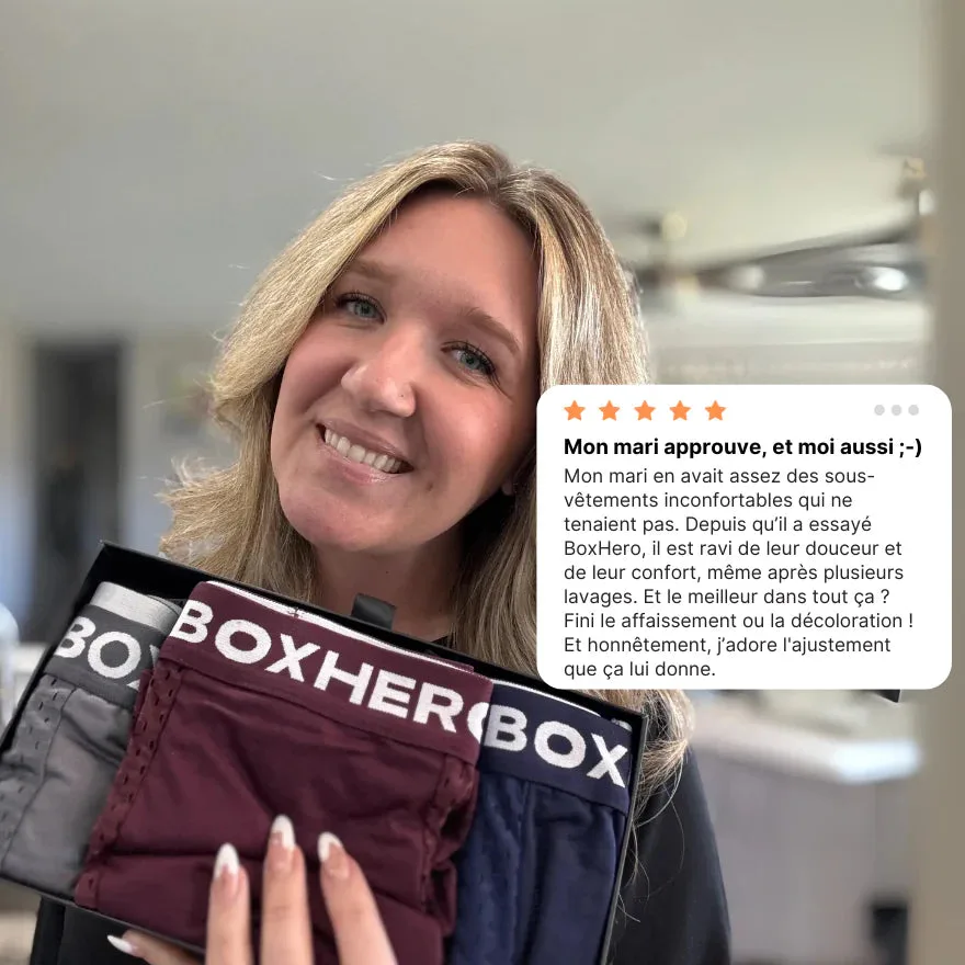 BOXHERO 2.0 EN FIBRE DE BAMBOU - CONFORT RÉVOLUTIONNÉ TOUT AU LONG DE LA JOURNÉE