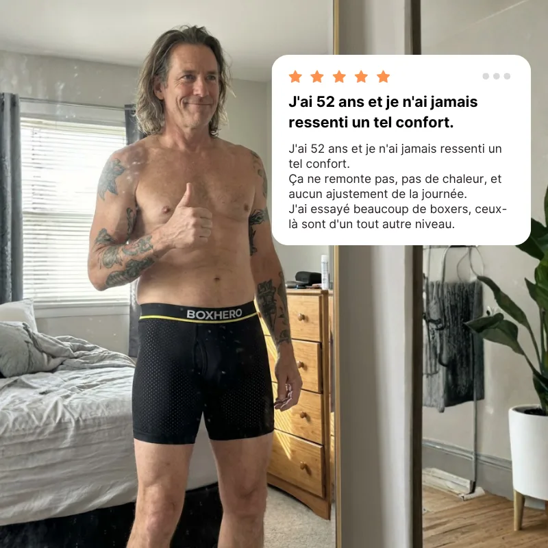 BOXHERO 2.0 EN FIBRE DE BAMBOU - CONFORT RÉVOLUTIONNÉ TOUT AU LONG DE LA JOURNÉE